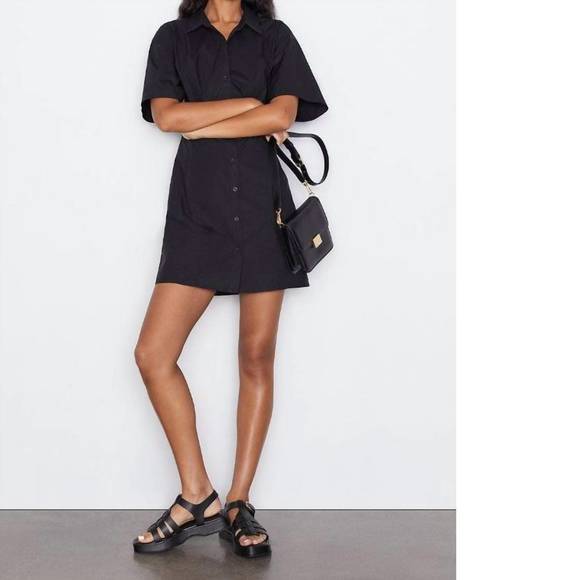 Front Decorative Seams Detail Dress